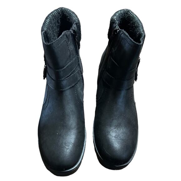 GC Shoes Valli Sweater Knit Cuff Booties Contemporary Biker Buckle NEW  Size 7.5 - Picture 4 of 12